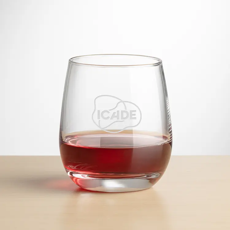 Salem Stemless Wine Glass 11.5 oz - Deep Etch