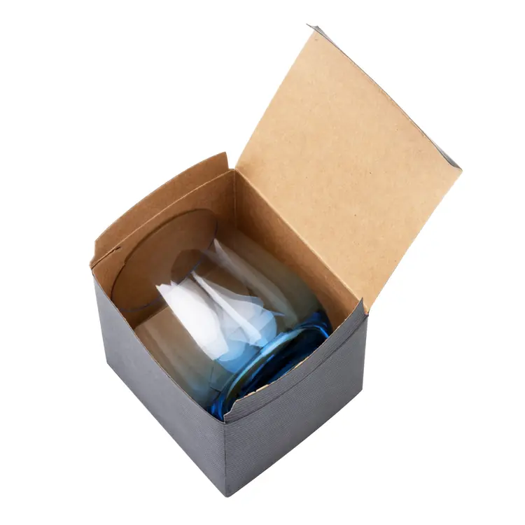 Soudan Stemless Wine 11.5 oz Blue - Deep Etch #3