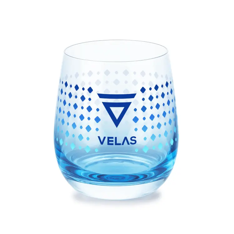 Verre à vin sans pied Soudan 11.5 oz bleu - VividPrint