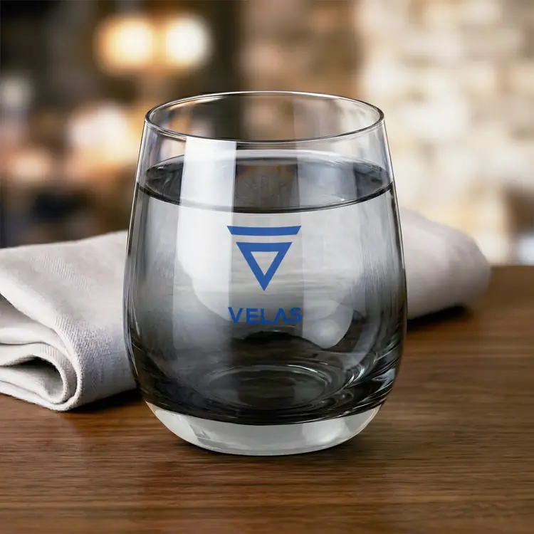 Soudan Stemless Wine 11.5 oz Smoke - Imprinted #2