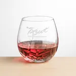 Templeton Stemless Wine Glass 15 oz - Deep Etch