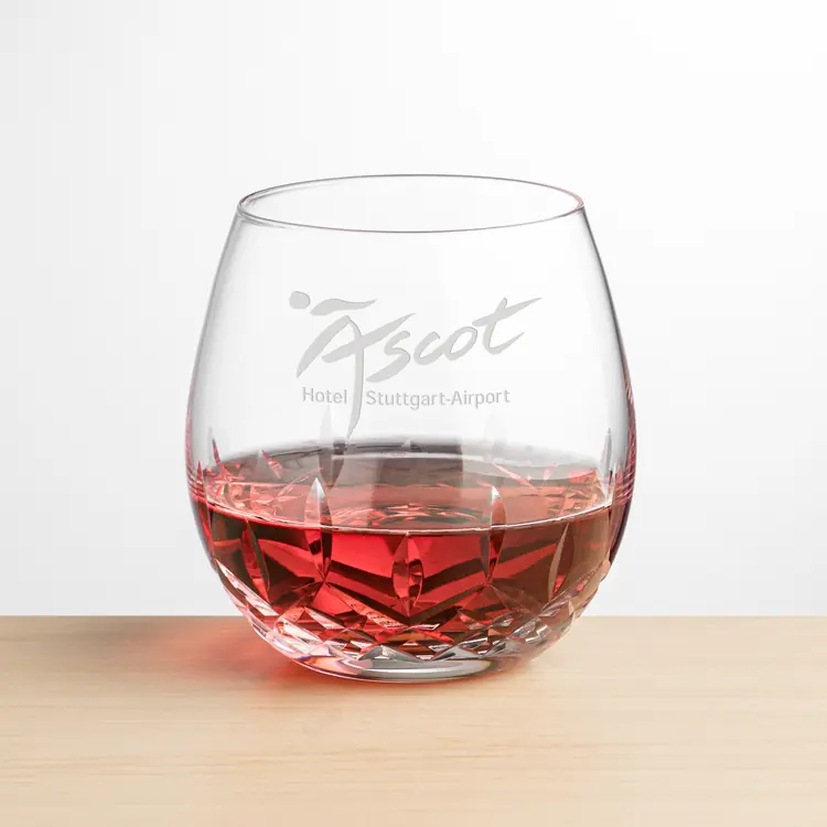 Templeton Stemless Wine Glass 15 oz - Deep Etch