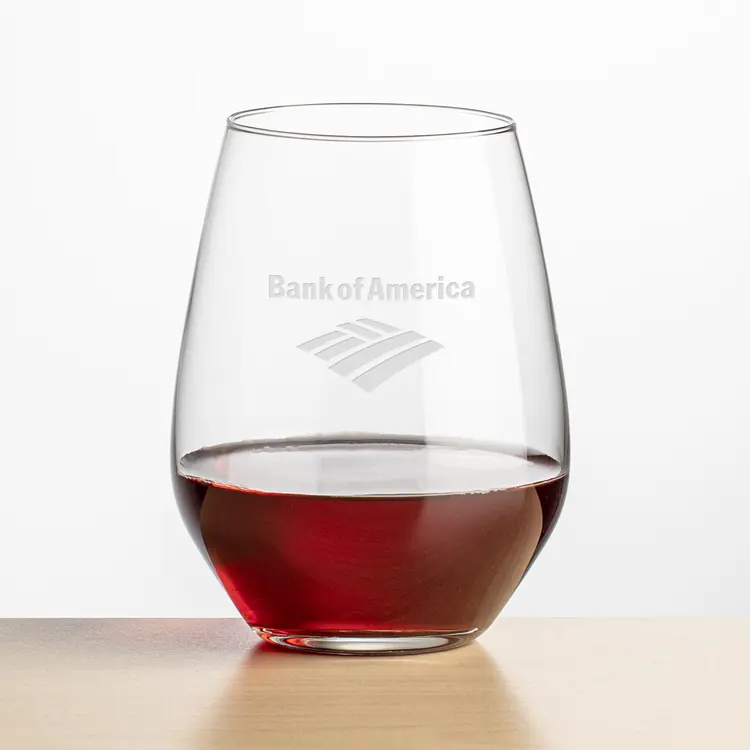 Townsend Stemless Wine Glass 20 oz - Deep Etch