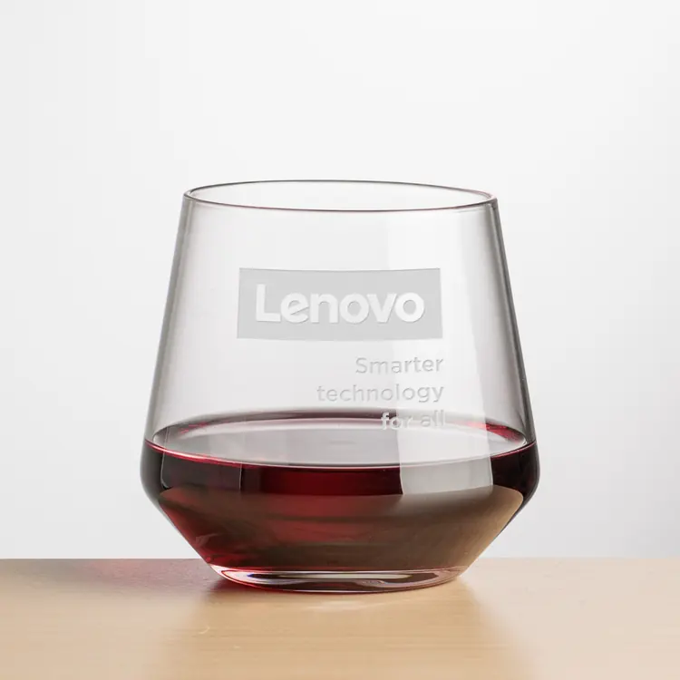 Tucson Stemless Wine Glass 13.5 oz - Deep Etch