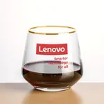 Tucson Stemless Wine Glass 13.5 oz - Gold Rim - Imprinted