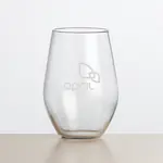Vale Stemless Wine Glass 11.5 oz - Deep Etch
