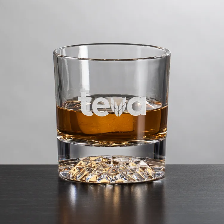 Buxton 10 oz Whisky Glass - Deep Etch