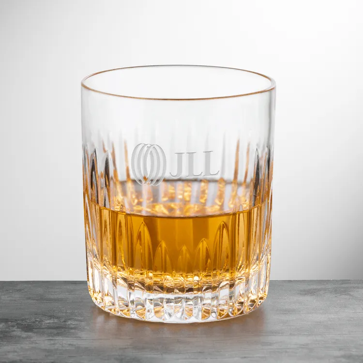 Carey 10 oz Whisky Glass - Deep Etch