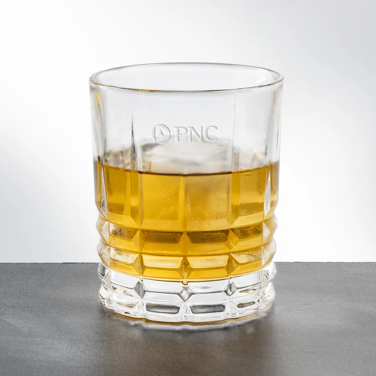 Fortino 10.5 oz Whisky Glass - Deep Etch #2