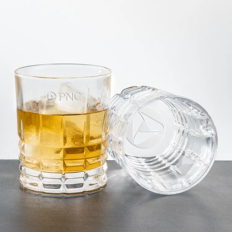 Fortino 10.5 oz Whisky Glass - Deep Etch
