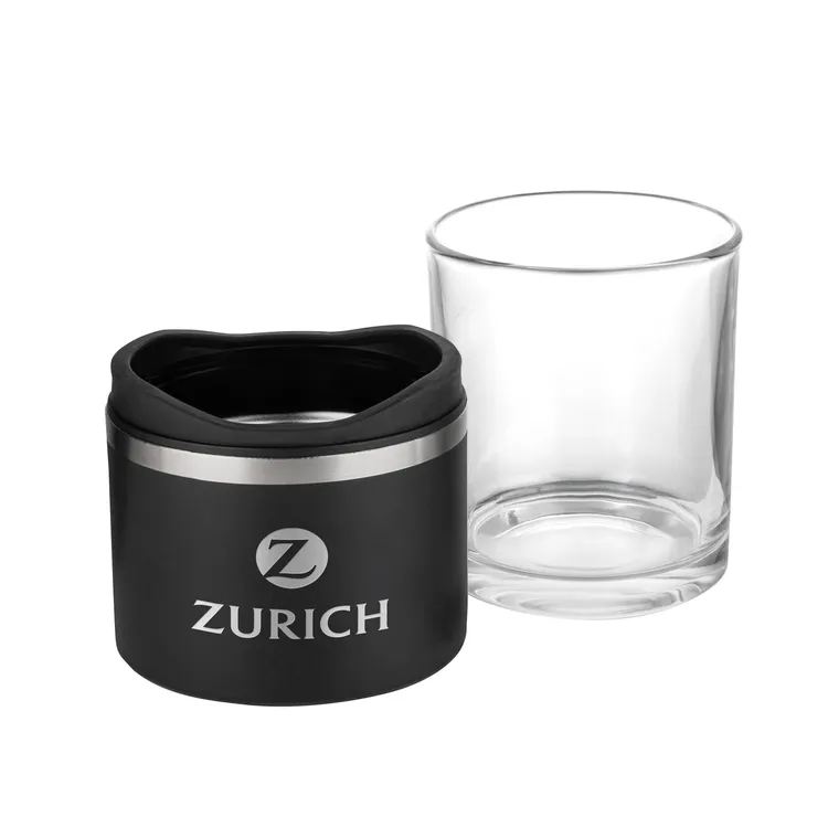 Verre à whisky Mattinson 10 oz avec support isolant - Gravure #3
