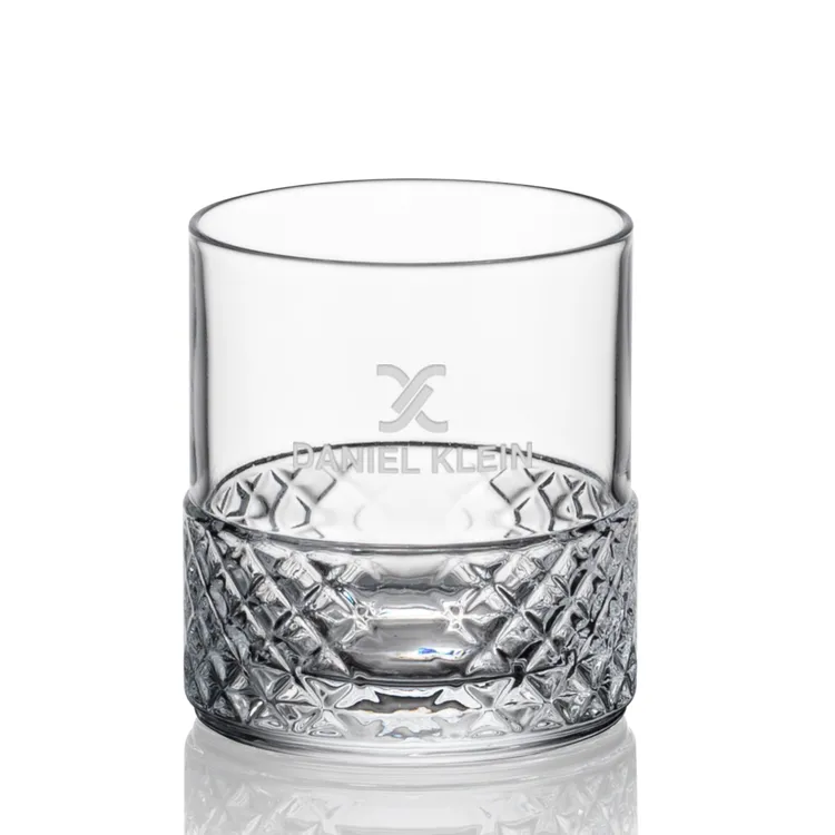 Naselle 10 oz Whisky Glass - Deep Etch