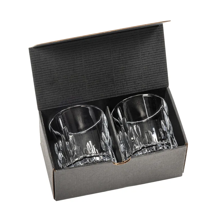 Newport 10 oz Whisky Glass - Deep Etch #4