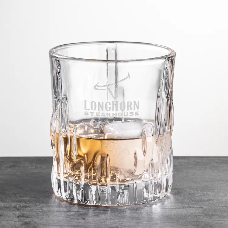 Newport 10 oz Whisky Glass - Deep Etch