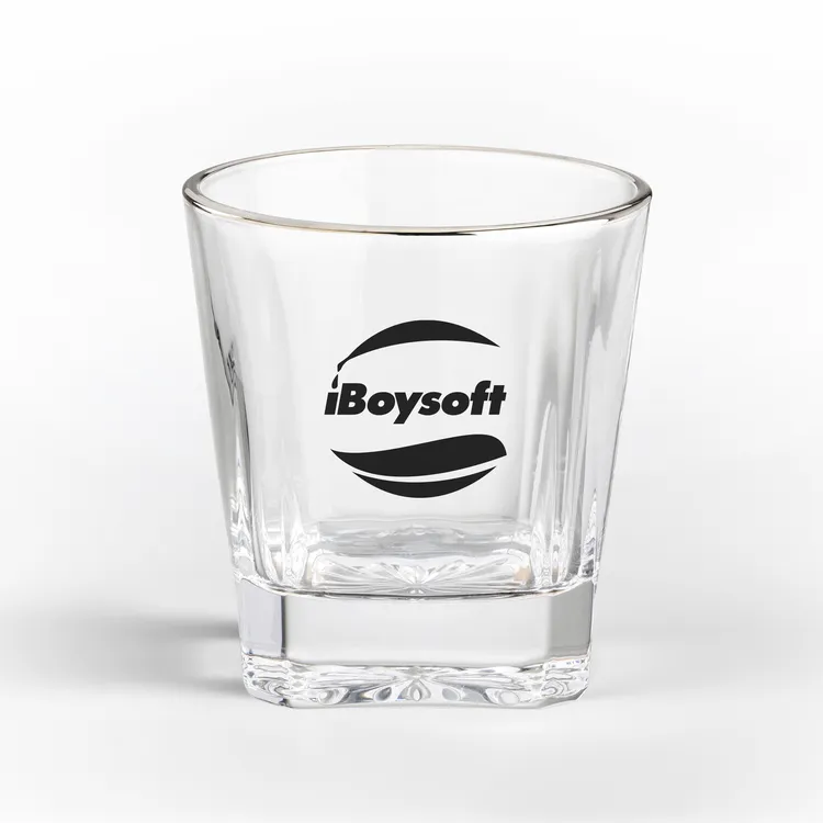 Santana 10.5 oz Whisky Glass with Silver Rim - Imprinted