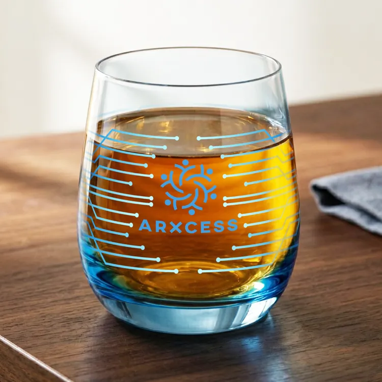 Verre à whisky Soudan 11.5 oz à base bleue - Multicolore #5