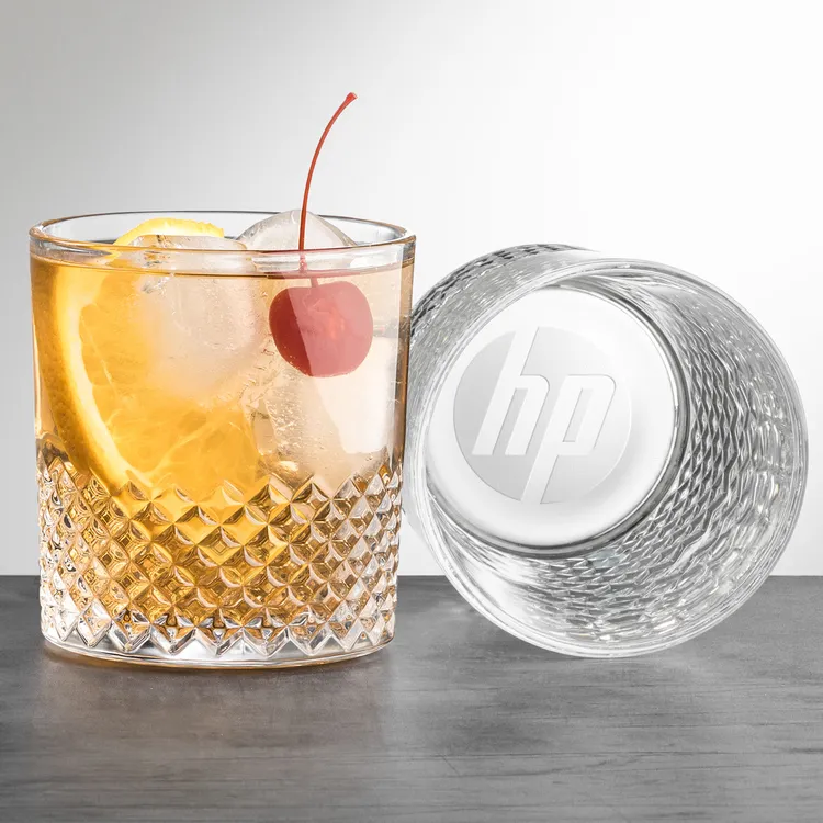 Tacoma 11 oz Whisky Glass - Deep Etch #2
