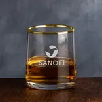 Verre de dégustation à whisky Aberfoyle 9 oz à bord doré - Gravure