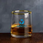 Aberfoyle Whisky Tasting Glass 9 oz Gold Rim - Imprinted