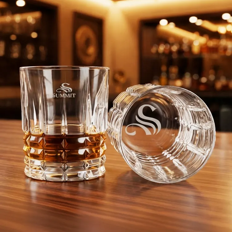 Aulich Whisky Tasting Glass 10.5 oz - Deep Etch #6