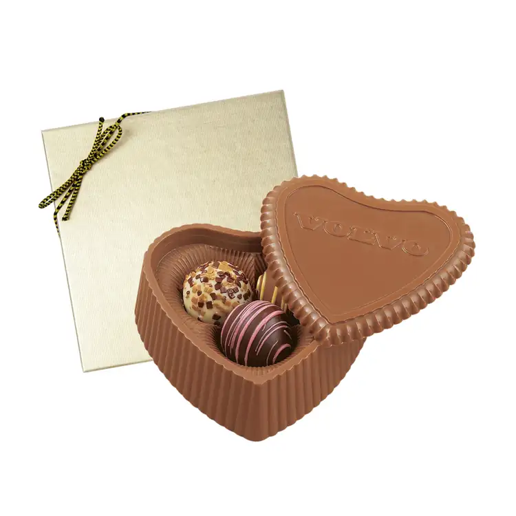 Heart Box with 3 Filled Assorted Truffles #2