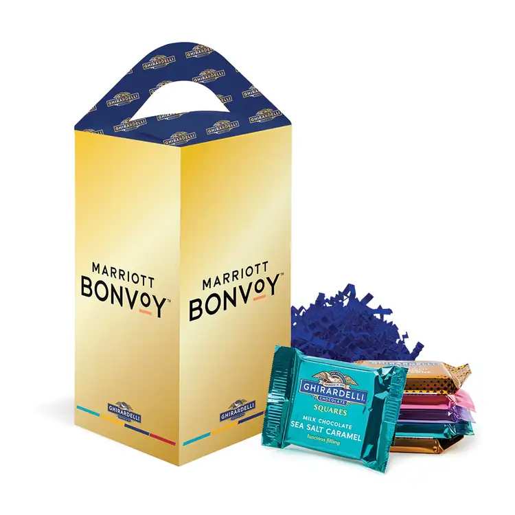 Boîte fourre-tout de carrés de chocolat Ghirardelli