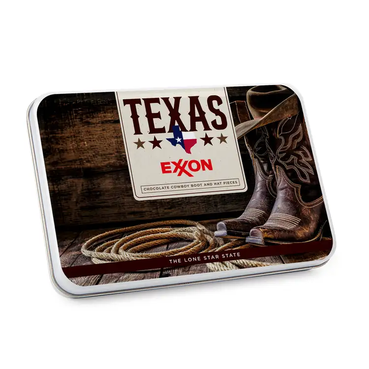 Gift Tin with Cowboy Boot and Hat Chocolates #2