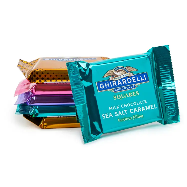 Boîte métallique ronde de douze carrés Ghirardelli #3