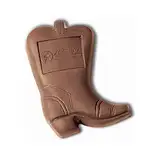 Chocolat moulé en forme de botte de cowboy