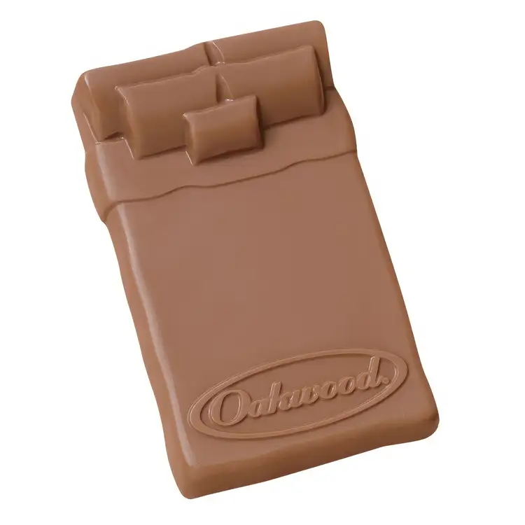 Chocolat moulé en forme de lit