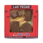 Coffret de chocolats moulés sur le thème de Las Vegas
