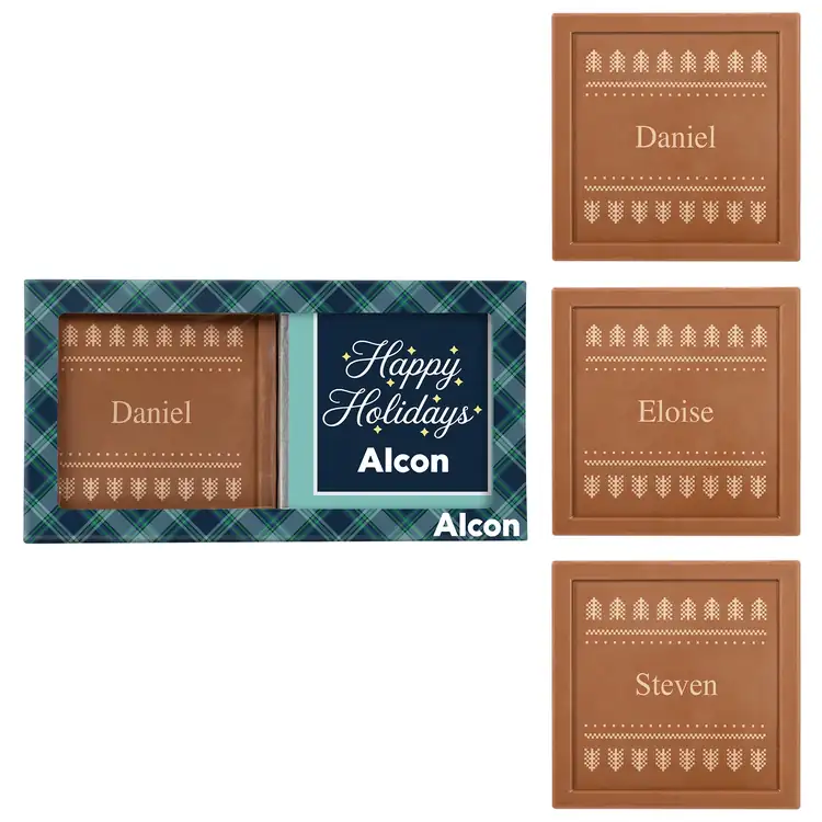 Coffret de deux tablettes avec gravure individuelle