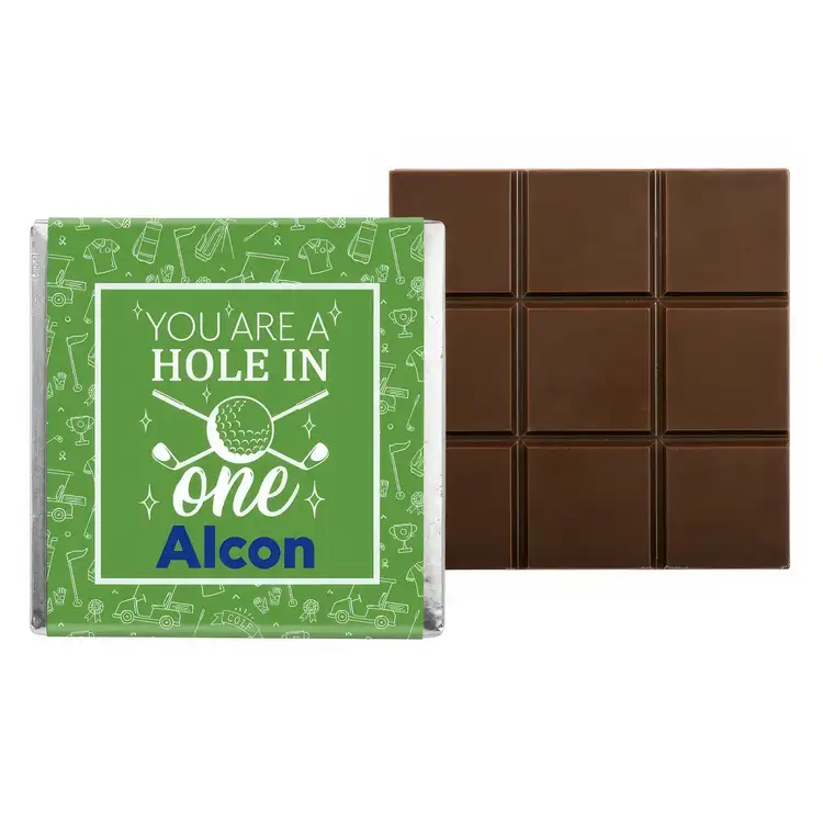 Coffret de deux tablettes de chocolat sur le thème du golf #4
