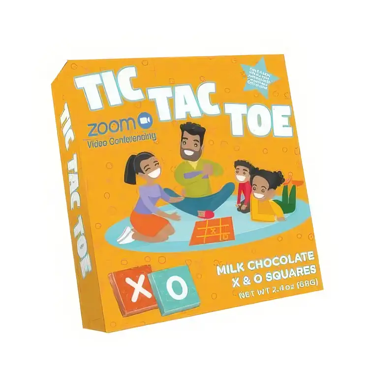 Coffret de jeu tic-tac-toe en chocolat #2