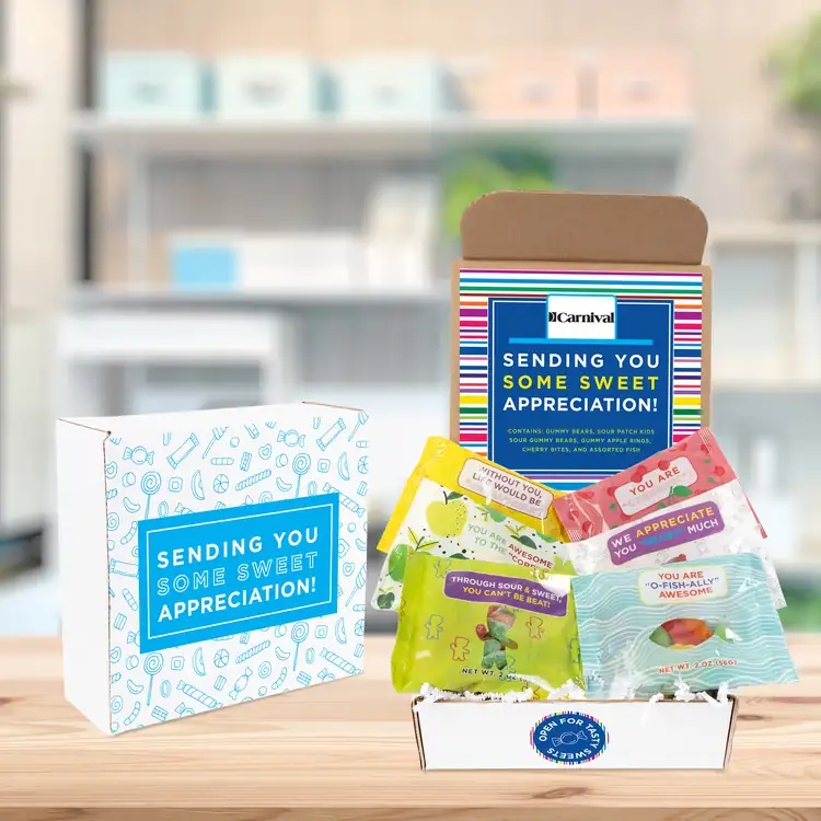 Coffret de remerciement Clever Candy avec six sachets de bonbons en gelée #7