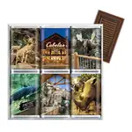 Coffret de six tablettes de chocolat minces