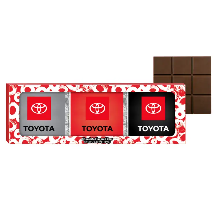 Coffret de trois tablettes carrées de chocolat #2