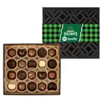 Coffret de vingt truffes avec bandeau multicolore