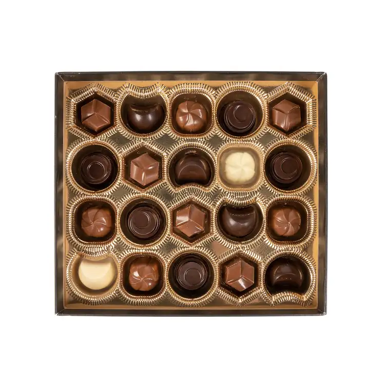 Coffret de vingt truffes avec couvercle personnalisé #3