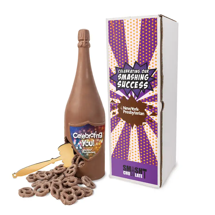 Grand chocolat à casser avec mini-bretzels au chocolat au lait