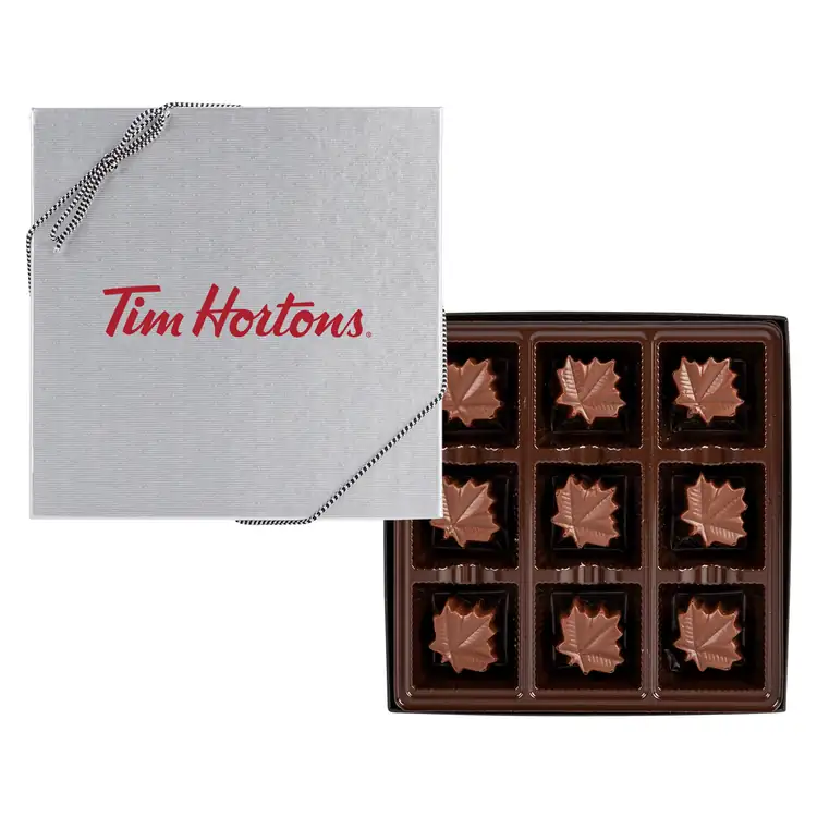 Grand coffret de feuilles d'érable en chocolat #2