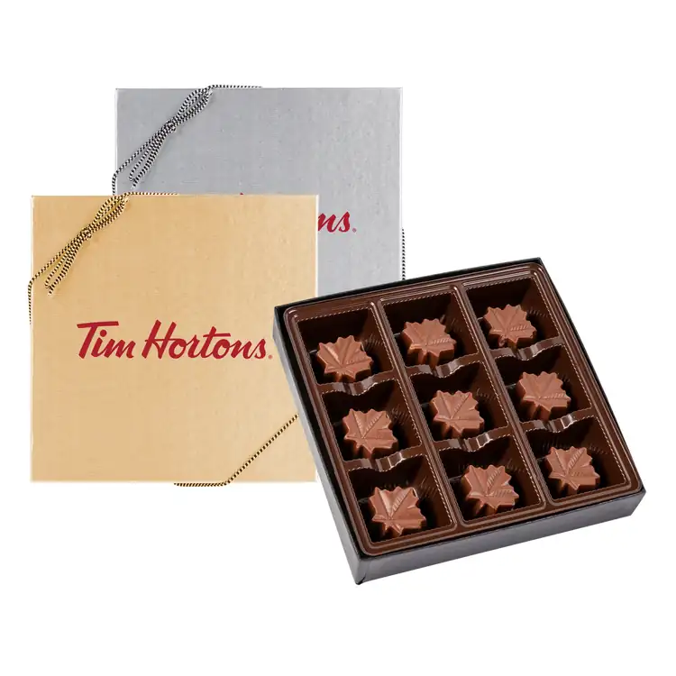 Grand coffret de feuilles d'érable en chocolat #3