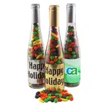 Large 11-inch Glass Gift Bottle with Candy Fruitz