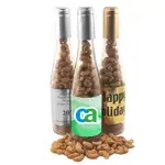 Grande bouteille cadeau en verre remplie de pistaches
