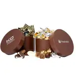 Petite boîte à chapeau de truffes emballées