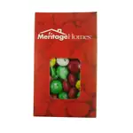 Petite boîte à fenêtre de boutons de chocolat imprimés