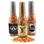 Small 8-inch Glass Gift Bottle with Candy Corn