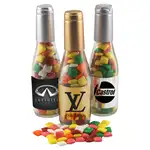 Petite bouteille cadeau en verre remplie de gommes Mini Chicklets