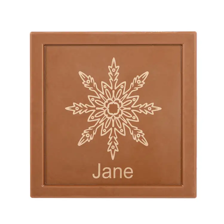 Tablette carrée de chocolat gravé avec personnalisation individuelle #3