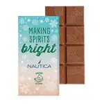 Tablette de chocolat de 3 oz avec fourreau en carton recyclé